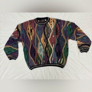 Bachrach Multicolor Abstract Crewneck Sweater